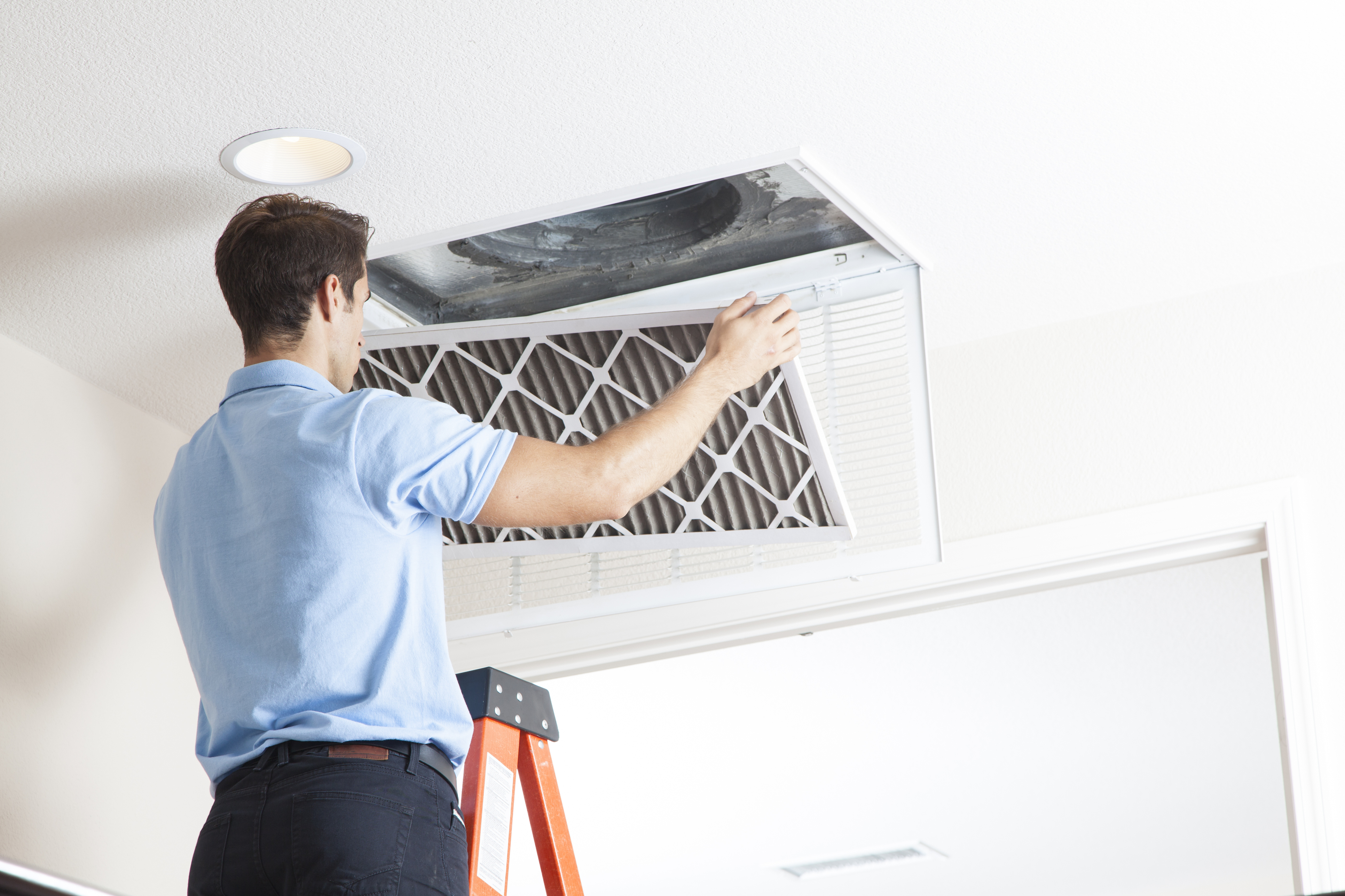 Removing Air Filter to improve indoor air quality in alexandria va